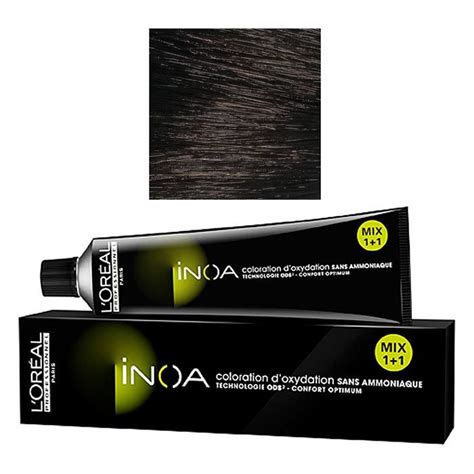 Buy L'Oreal Professionnel INOA- 4.0 (Brown) (60 g) Ammonia Free ...