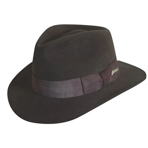 Indiana Jones Wool Felt Fedora Hat | Explorer Hats