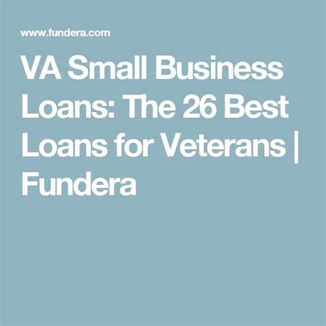 VA Business Loans: Options and How to Apply | Fundera | Small business loans, Business loans ...