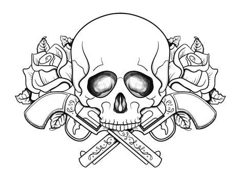 Skull Coloring Pages For Adults at GetColorings.com | Free printable ...