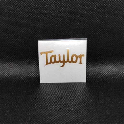 Taylor acoustic guitar headstock logo decal/sticker gold | Shopee Malaysia