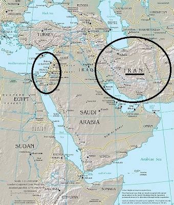 Caleb's Geography Blog: Israel Map And Iran Map