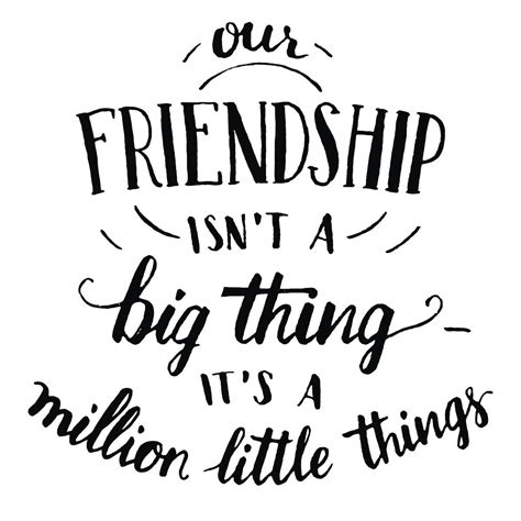 Friendship hand-lettering and calligraphy quote | Friends quotes, Bff ...