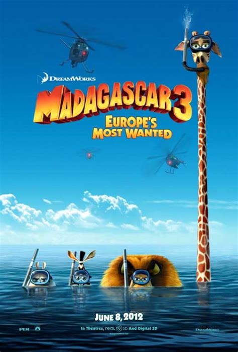 Madagascar 3 Movie Poster