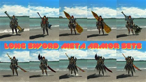 MHGU | Long Sword Meta Armor Sets - YouTube