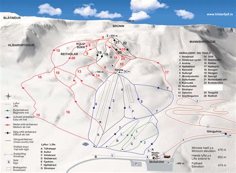 Hlíðarfjall - SkiMap.org