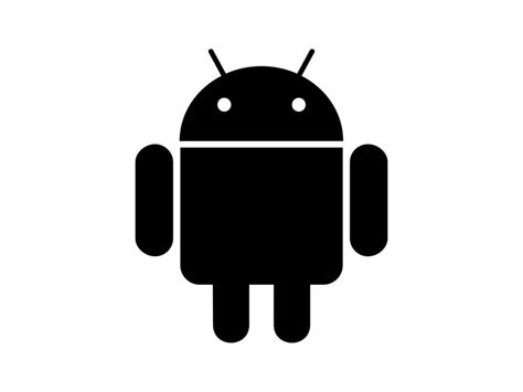 Android Black Robot Logo PNG vector in SVG, PDF, AI, CDR format