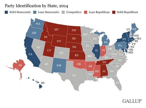 Map: The most Democratic and Republican states - The Washington Post