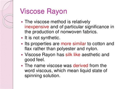 viscose rayon