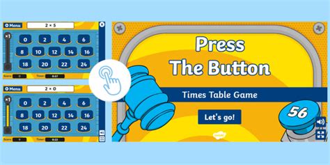 Times Table Press the Button Game