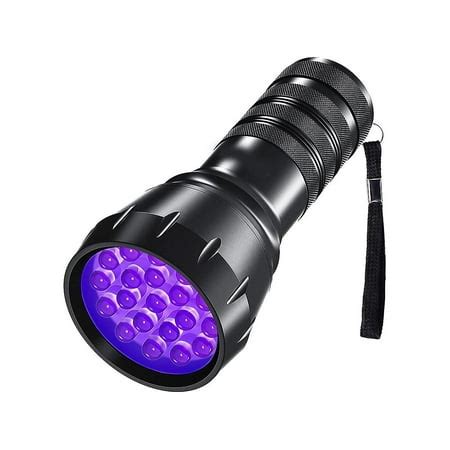 Black Light Uv Flashlight, 21 Leds 395nm Uv Blacklight, Dogs Urine ...