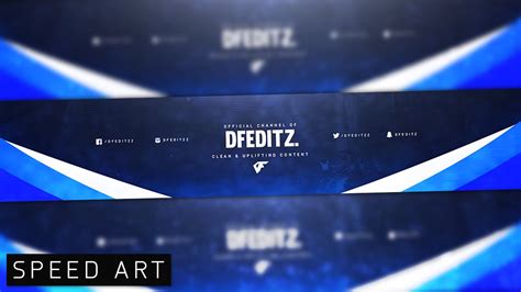 Photoshop Clean Gaming Banner Speed art- Esports Style - YouTube