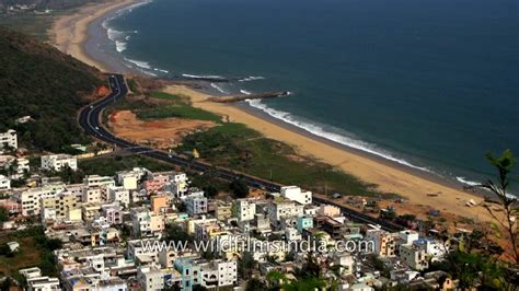 Visakhapatnam's coastline as seen from Kailash Giri park - YouTube