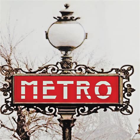 Paris Metro Sign Photographic Print | Wayfair