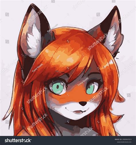 Red Fox Manga Furry Character Illustration Stock Illustration 2090907013 | Shutterstock