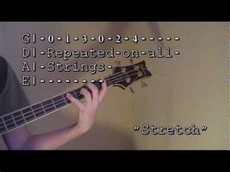 Bass Guitar Finger Exercises For Beginners - Exercise Poster