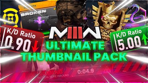 Warzone 3 & MW3 Rebirth Island Ultimate Thumbnail Pack (PSD + GFX ...