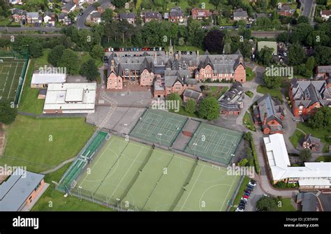 aerial view of Cheadle Hulme School, Cheadle, UK Stock Photo - Alamy