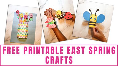 Easy Spring Crafts for Preschoolers and Toddlers - Freebie Finding Mom