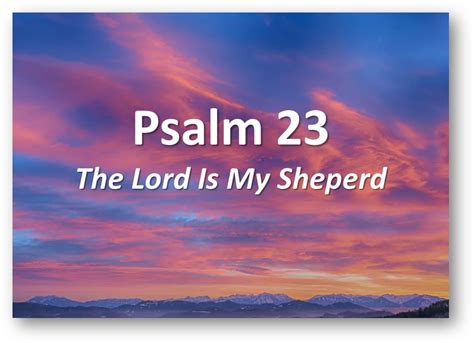 The Lord Is My Shepherd Prayer – The Art Of Condolence