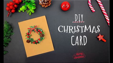 DIY HANDMADE CHRISTMAS CARD FOR FRIENDS - Gift Ideas For Christmas - YouTube