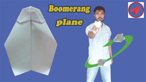 How to Make Boomerang Plane Ver 19 origami boomerang plane - YouTube