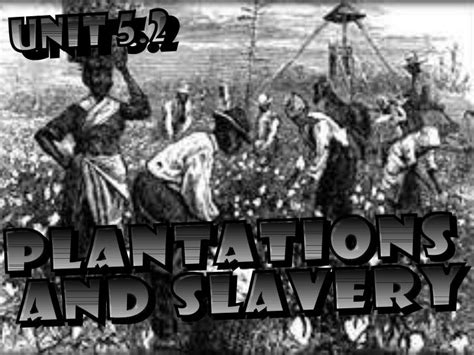 Southern Plantations & Slavery