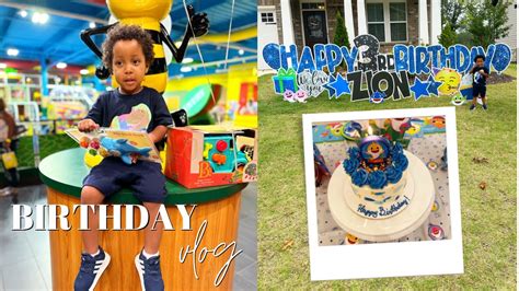 BIRTHDAY VLOG | ZION'S 3rd BIRTHDAY PARTY AT BILLY BEEZUS - YouTube