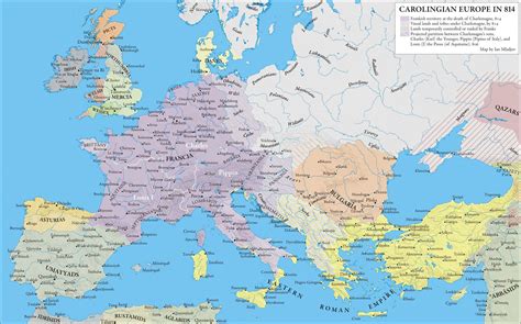 Charlemagne's Empire | Europe map, Historical geography, History geography