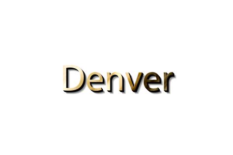 DENVER 3D NAME 15079621 PNG