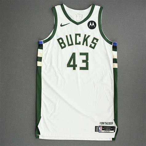 Thanasis Antetokounmpo - Milwaukee Bucks - Game-Worn Association Edition Jersey - Dressed, Did ...