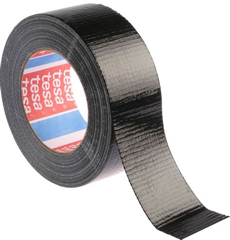 Tesa Duct Tape, 50m x 48mm, Black, PE Coated Finish - RS Components Indonesia