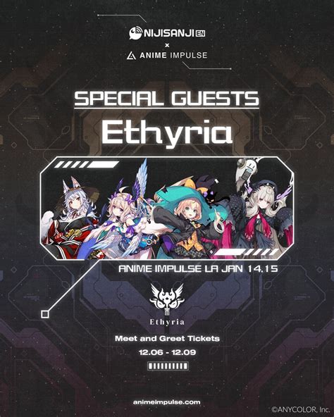 Ethyria will be convention guests at Anime Impulse 2023 (Los Angeles ...