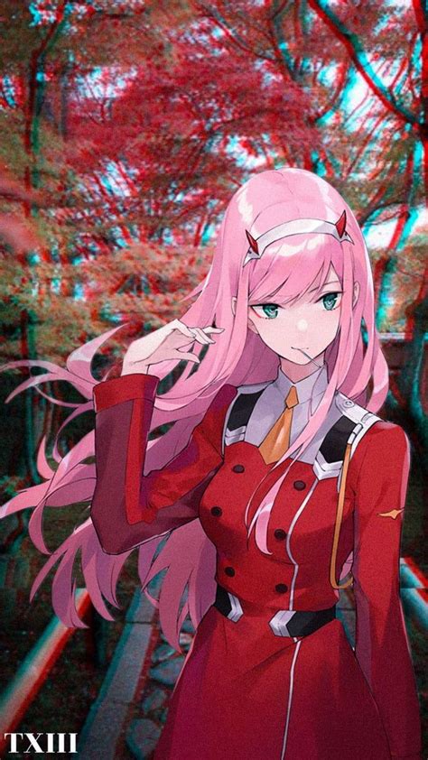 Stylistic Real Photo Glitch - Zero Two from Darling in the Franxx ver. 1 - Anime & Manga | Anime ...