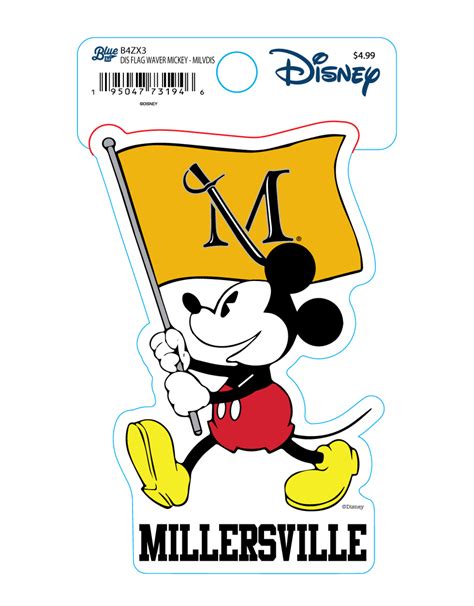 Disney Flag Sticker - Millersville University Store