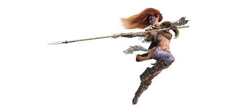 Image: Spear Woman | Character poses, Pose reference, Art poses