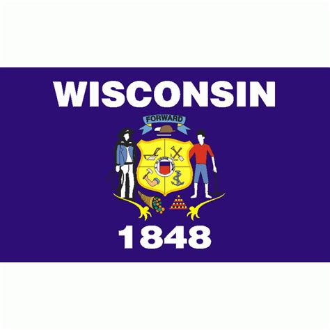 3'x5' Wisconsin State Flag Nylon