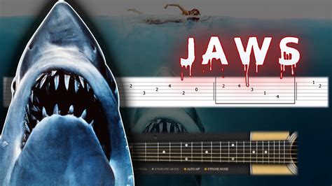 Jaws Theme - Guitar tutorial (TAB) - YouTube