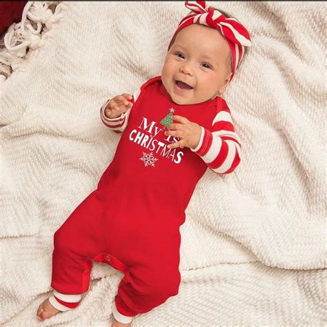 Baby Girl My First Christmas Outfit Red Newborn Girl 1st | Etsy | My ...