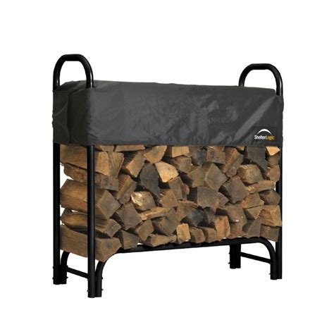 Heavy Duty Firewood Rack w/Cover 4 ft. 90401 | CozyDays