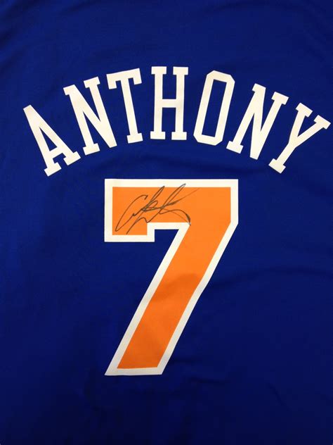 Charitybuzz: Carmelo Anthony Autographed Knicks Jersey - Lot 352010