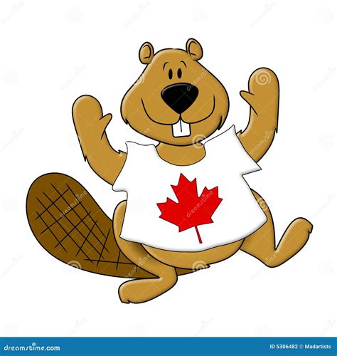 Canada Day Beaver Wearing Sunglasses Royalty-Free Cartoon ...