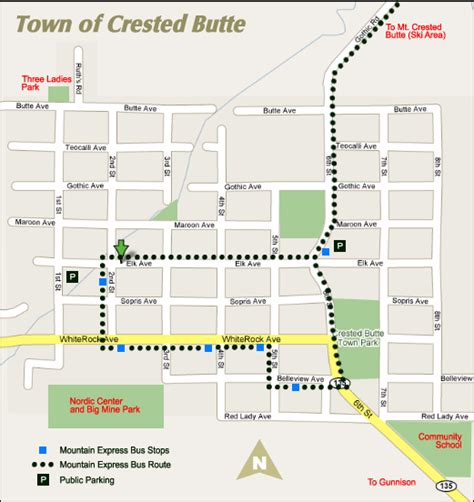 Crested Butte and Mt Crested Butte Town Maps, Real Estate Maps, Zoning ...