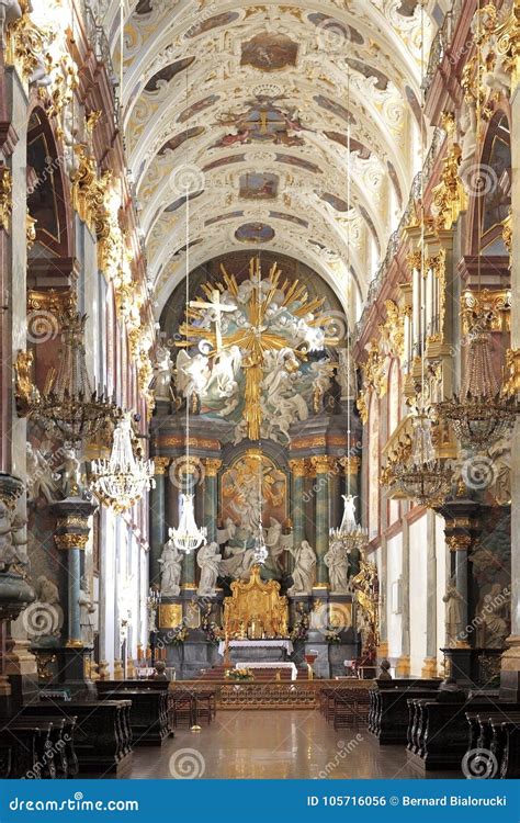 Interior of the Jasna Gora Pauline Order Monastery and Sanctuary in Czestochowa, Poland ...