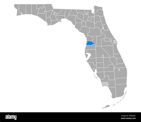 Map of Hernando in Florida Stock Photo - Alamy