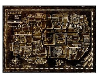 City of Ember Map | Etsy