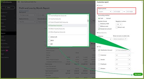 Quickbooks report