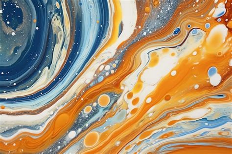 Premium AI Image | A colorful painting of liquid paint