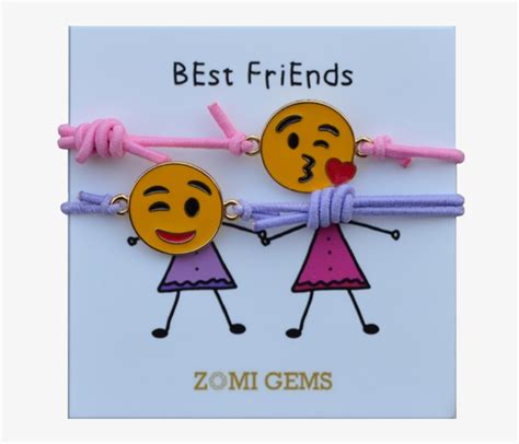 As Seen On Tv- Best Friends Emoji Bracelets - Emoji Rubber Bracelets - Free Transparent PNG ...