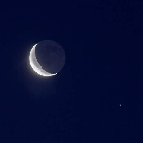 Crescent Moon and Saturn Conjunction January 16, 2015 [Stellar Neophyte ...